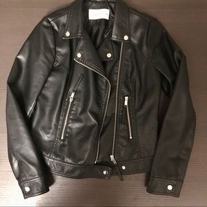 Faux leather jacket